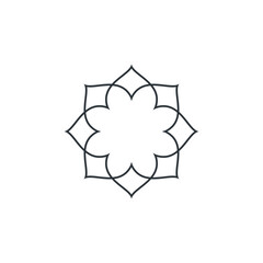 Water lily Lotus logo flower logo - beauty spa flower symbol wellness health meditation beauty luxury natural fitness yoga lifestyle treatment petals salon organic calming cosmetics