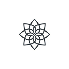 Water lily Lotus logo flower logo - beauty spa flower symbol wellness health meditation beauty luxury natural fitness yoga lifestyle treatment petals salon organic calming cosmetics