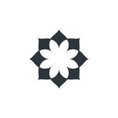 Water lily Lotus logo flower logo - beauty spa flower symbol wellness health meditation beauty luxury natural fitness yoga lifestyle treatment petals salon organic calming cosmetics