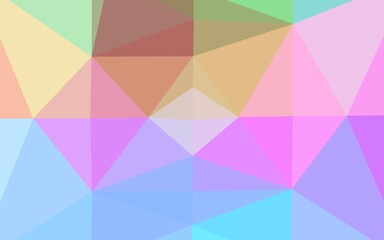 Light Multicolor, Rainbow vector abstract polygonal texture.
