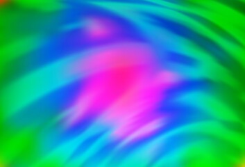 Light Multicolor, Rainbow vector blurred and colored pattern.