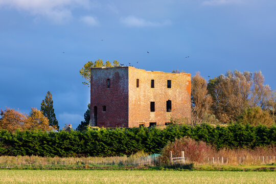 The ruin castle Teylingen in the south-holland village of Sassenheim in the Netherlands.
