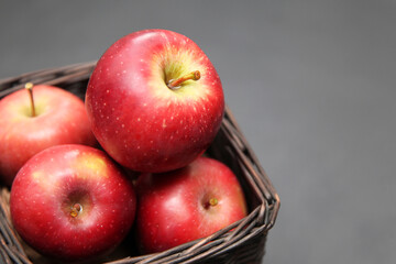 red apples in a basket