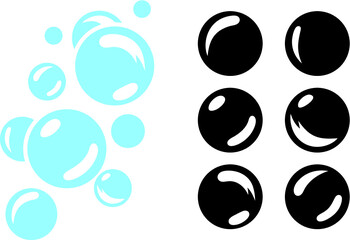 Vector illustration of the bubbles