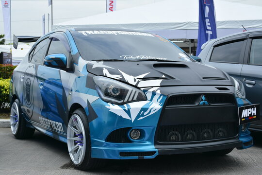 Mitsubishi lancer at Philippine International Motor Show in Pasay, Philippines