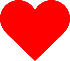 Vector illustration of the heart icon