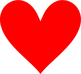 Vector illustration of the heart icon