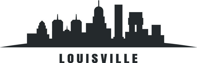 Vector illustration of the Louisville skyline - obrazy, fototapety, plakaty