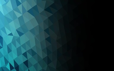 Light BLUE vector triangle mosaic texture.