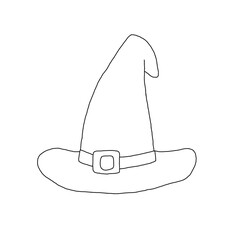 The outline of the witch hat