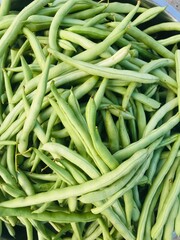 green beans on the market.