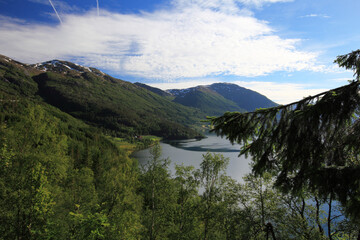 Fototapeta na wymiar Norwegian Scenic Route Gaularfjellet, Norway
