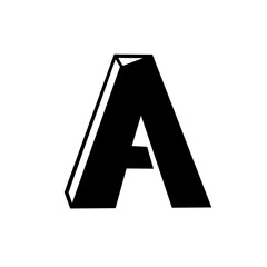 metal letter A