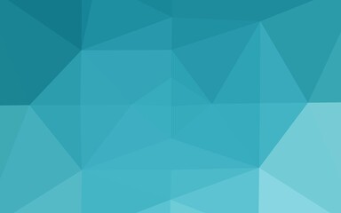 Light BLUE vector polygonal background.