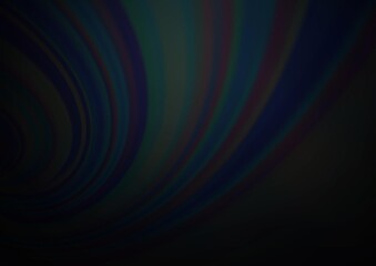 Dark Black vector glossy abstract background.