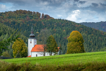 Cicmany village church, Rajec valley, Slovakia