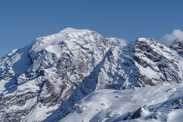 Fototapeta na wymiar Snowcapped Ortler, Italian Alps