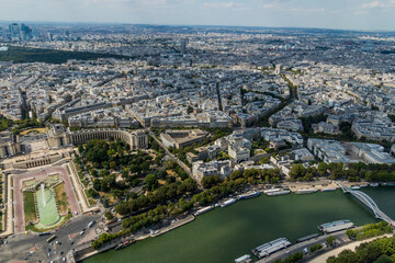 Fototapeta premium Paris Cityscape from the Eiffel tower