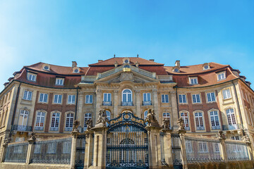 Fototapeta na wymiar Erbdrostenhof, barockes Adelspalais in Münster, Nordrhein-Westfalen