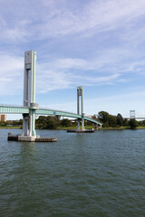 Ward's Island Bridge over the East River Connecting to Randalls and Wards Islands in New York City