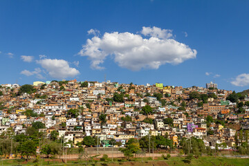 Fototapeta na wymiar View of the Santa Lucia cluster, in Belo Horizonte, Minas Gerais state, Brazil