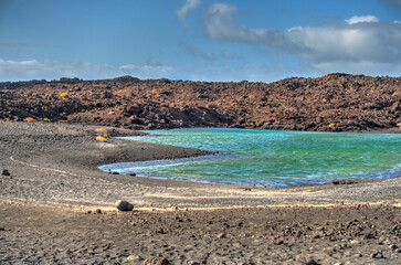 Fototapeta na wymiar El Golfo, Lanzarote, HDR Image