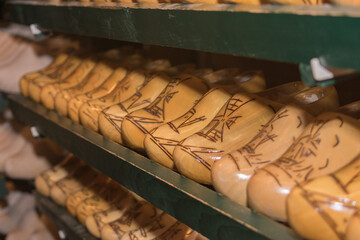 Dutch Wooden Shoes Stock in Holland