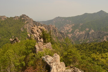 Climbing the Seoraksan Mountains in South Korea, Asia