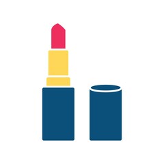 Lipstick Icon Color Vector Logo Template Illustration