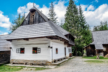 Fototapeta na wymiar Open-air museum of the Orava village, Slovakia