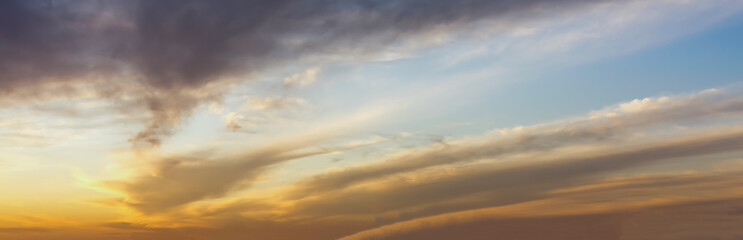  White, Fluffy Clouds In Blue Sky. Background From Clouds.