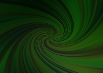 Dark Green vector glossy bokeh pattern.