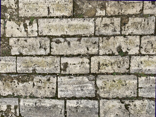 Old grey bricks background