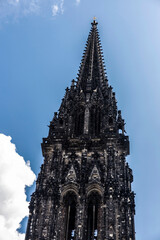 Fototapeta na wymiar Church of St. Nicholas (Nikolai-Kirche) in Hamburg, Germany