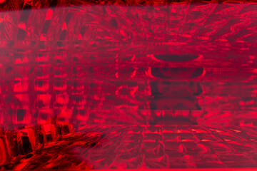 Abstract close up and blurred of the luxury of automobile tail lamps red color. for background and textured.