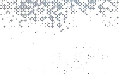 Light Black vector cover with small and big stars.