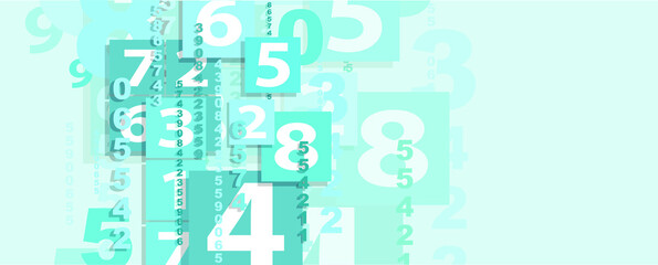 Creative and modern background with numbers.