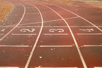 Fototapeta premium running track and field