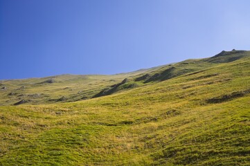 Obraz premium View of the mountain meadows in the Sibillini Mountains National Park (Marche, Italy, Europe)