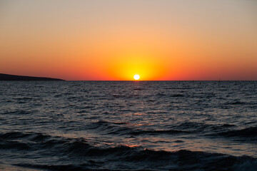 Fototapeta na wymiar Summer sea sunset