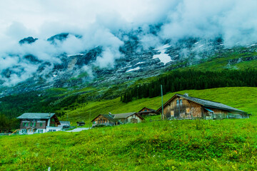 Fototapeta na wymiar The place called Grindelwald in Switzerland
