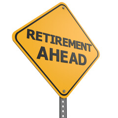 Retirement road sign