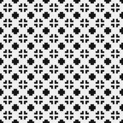 Fototapeta premium Abstract Cross Pattern Dots Logo generative computational art illustration