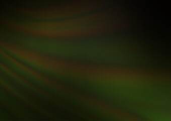 Dark Green vector abstract blurred background.