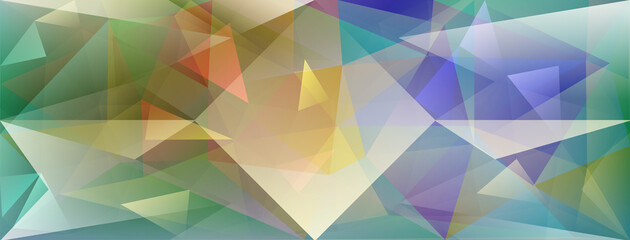 Abstract crystal background with refracting of light and highlights in different colors