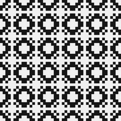 Fototapeta premium Abstract Cross Pattern Dots Logo generative computational art illustration