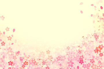 ときめく桜の背景素材02