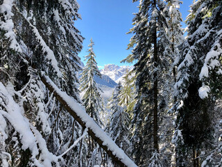Winter in den Alpen, Dolomiten