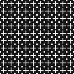 Fototapeta premium Abstract Cross Pattern Dots Logo generative computational art illustration