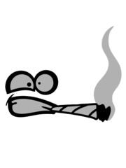 Ängstliches Kiffer Gesicht 